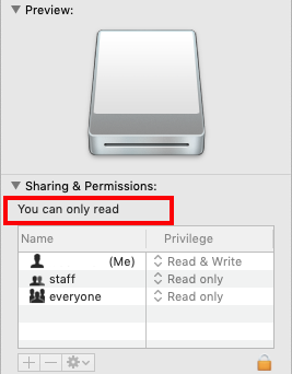 Insufficient Permissions Mac Download To Drive